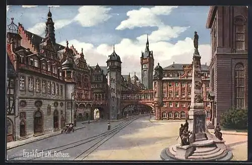 Künstler-AK Alt-Frankfurt, Rathaus