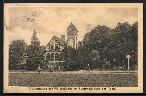 AK Köln-Lindenthal, Restauration zur Waldschenke