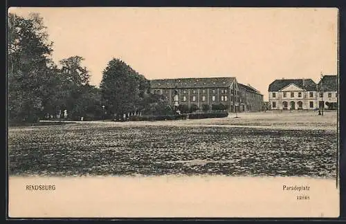 AK Rendsburg, Blick über den Paradeplatz