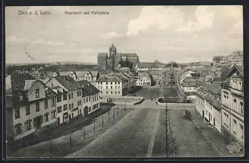 AK Diez a. d. Lahn, Obermarkt und Marktplatz