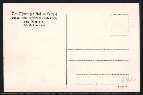 AK Leipzig, Gasthaus Thüringer Hof, Bes. A. Herrmann, Die Wolfsschlucht mit dem plastischen Fries