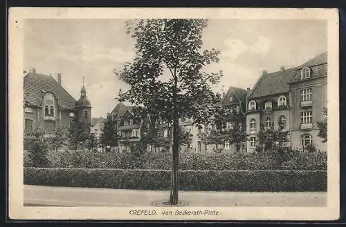 AK Crefeld, Ansicht von Becherath-Platz