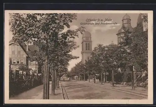 AK Offenbach / Main, Geleitstrasse & Friedensstrasse