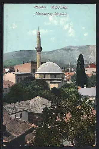 AK Mostar, Blick auf die Karadzibeg-Moschee