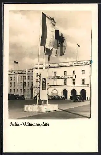 AK Berlin, Thälmannplatz mit Haus der Nationalen Front