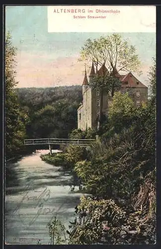 AK Altenberg / Dhünntal, Blick auf Schloss Strauweiler