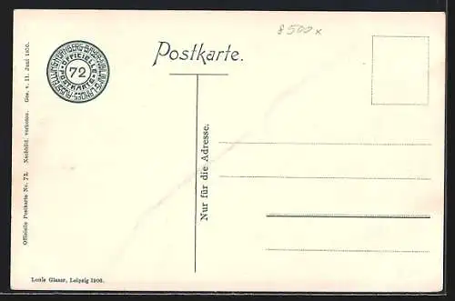 AK Nürnberg, Bayerische Jubiläums-Landes-Ausstellung 1906 - Werdenfelser Haus