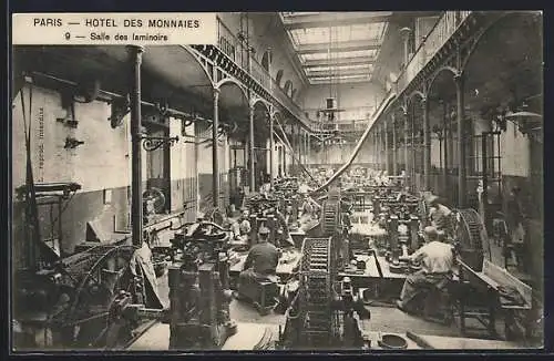 AK Paris, Hotel des Monnaies / Staatliche Münzprägeanstalt, Salle des Laminoirs