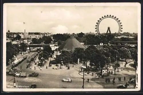 AK Wien, Praterstern, Strassenbahn