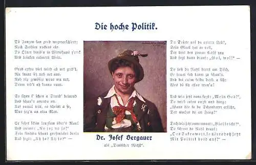 AK Die hoche Politik, Dr. Josef Bergauer