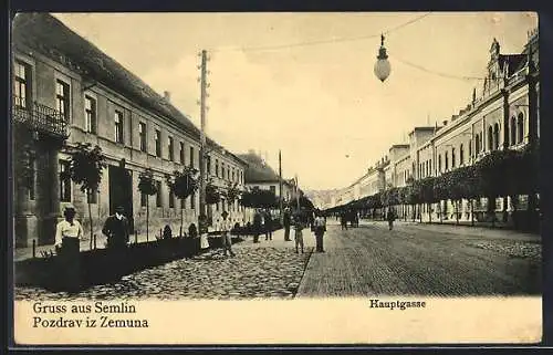 AK Semlin, Partie in der Hauptgasse