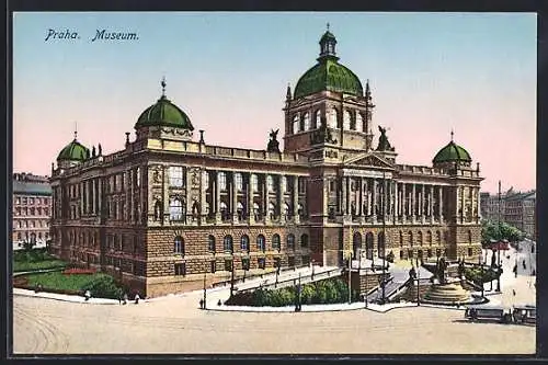 AK Prag / Praha, Blick auf das Museum