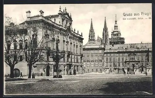 AK Prag / Praha, Das erzbischöfl. Palais