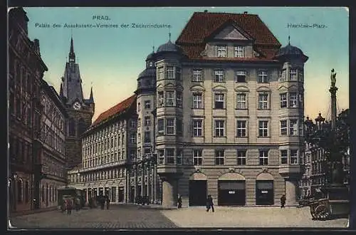 AK Prag / Praha, Palais des Assekuranz-Vereines der Zuckerindustrie am Havlicek-Platz