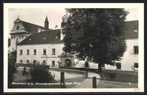 AK Mauerbach /N. D., Versorgungsanstalt der Stadt Wien und Kirche