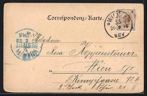 AK Wien, k. k. Landwehr-Kaserne Siebenbrunnengasse, Kasernenhof