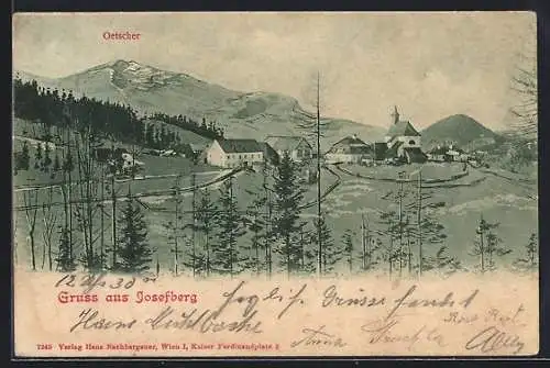 AK Annaberg /N.-Oe., Josefsberg, Ortspartie mit Oetscher