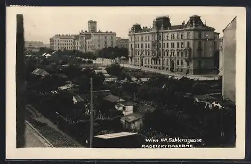 AK Wien, Radetzkykaserne in der Gablenzgasse