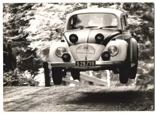 Fotografie Auto Volkswagen Rennwagen VW Käfer 1500 Sport, Sieger bei der Rallye der 1000 Minuten 1967 in Österreich