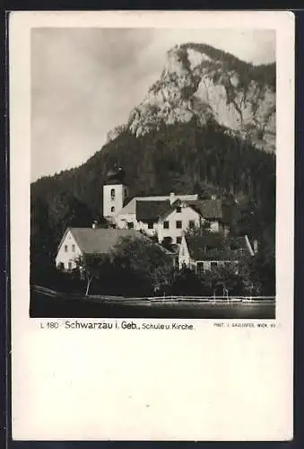 AK Schwarzau i. Geb., Schule und Kirche