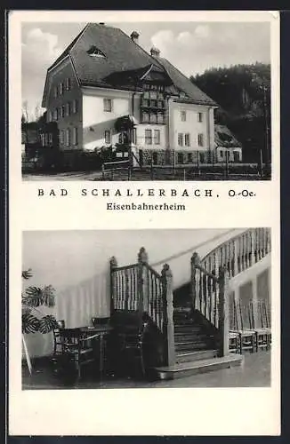 AK Bad Schallerbach, Eisenbahnerheim, Innenansicht