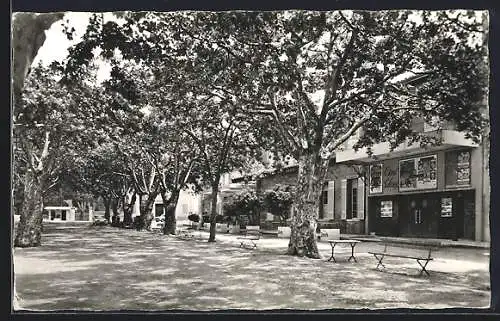 AK Auriol, Cours du 4 Septembre avec cinéma et arbres ombragés