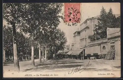 AK Arles, La Promenade des Lices