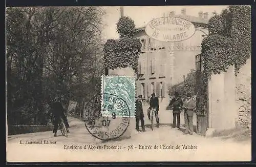 AK Aix-en-Provence, Entrée de l`École de Valabre