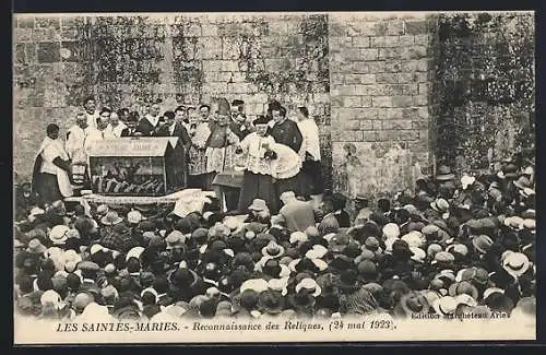 AK Les Saintes-Maries, Reconnaissance des Reliques, 24 mai 1923