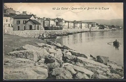 AK La Ciotat, Gare-ville et Boulevard de la Tasse