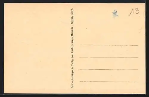 AK Saint-Jean-de-Garguier, La Colonie de vacances et groupe d`enfants devant le bâtiment