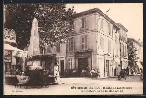 AK Istres, Route de Martigues et Boulevard de la Bourgade