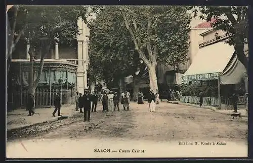 AK Salon, Promenade ombragée du Cours Carnot