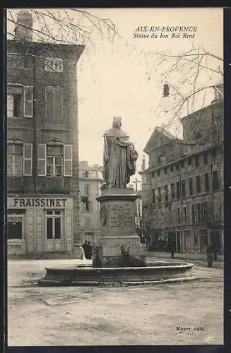 AK Aix-en-Provence, Statue du bon Roi René