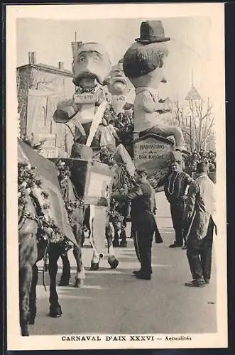 AK Aix, Parade de géants au Carnaval XXXVI