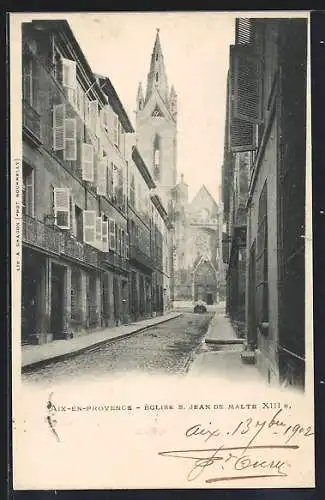 AK Aix-en-Provence, Église Saint-Jean-de-Malte XIIIe siècle