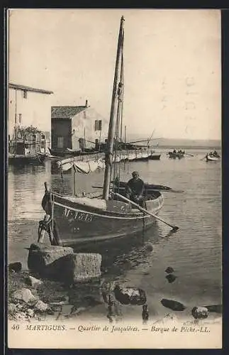 AK Martigues, Quartier de Jonquières, Barque de pêche