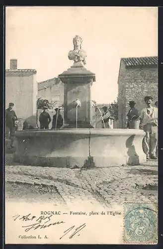 AK Rognac, Fontaine, place de l`Église