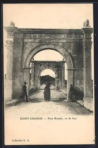 AK Saint-Chamas, Pont Romain vu de face