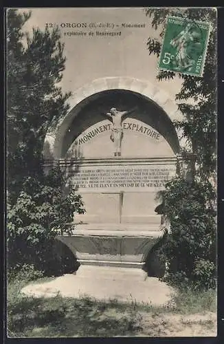 AK Orgon, Monument expiatoire de Beauregard