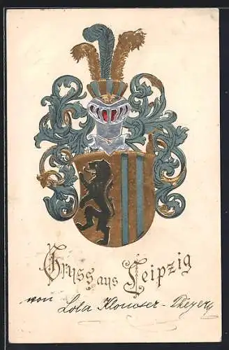 Präge-AK Leipzig, Prunkvolles Stadtwappen