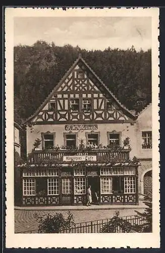 AK Berneck / Fichtelgebirge, Konditorei-Cafe F. W. Münch