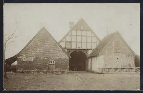 Foto-AK Bad Rothenfelde-Heidland, Blick auf ein Gehöft