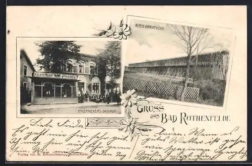 AK Bad Rothenfelde, Gasthof Phönix und Altes Gradirwerk