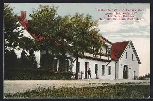 AK Bad Rothenfelde-Heidland, Gasthaus und Pension zum Heidländerhof, Inh. Gustav Reiersloh