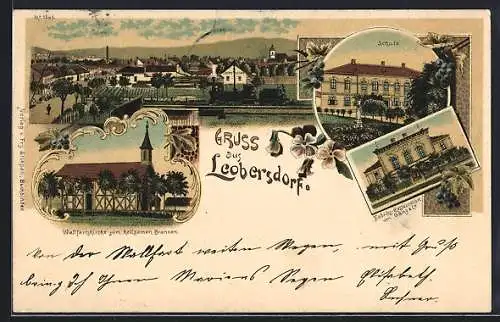 Lithographie Leobersdorf, Fabriks-Restaurant von Ganz & Co., Schule