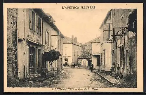 AK Ledergues, Rue de la Poste