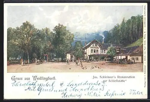 AK Weidlingbach, Jos. Schleinzer`s Restaurant zur Schiessstätte