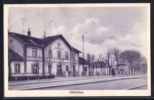 AK Lököshaza, Bahnhof mit Strasse