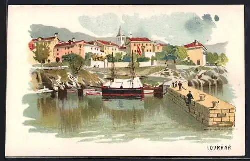 Lithographie Lovrana, Porto, Panorama